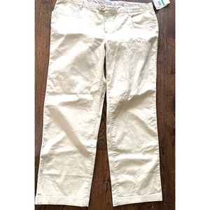 NWT Weatherproof 16 pants khaki 16 chino stretch pants Ladies Khakis Brand New!